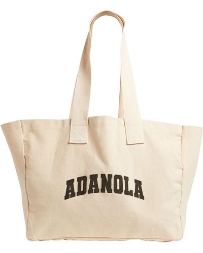 ADANOLA Varsity Tote Bag - Natural