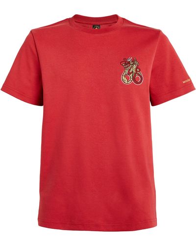Moose Knuckles Embroidered-dragon T-shirt