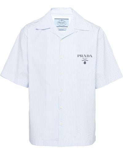 Prada Cotton Bowling Shirt - White
