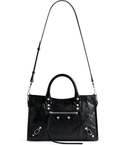 Balenciaga Small Leather Le City Top-handle Bag - Black
