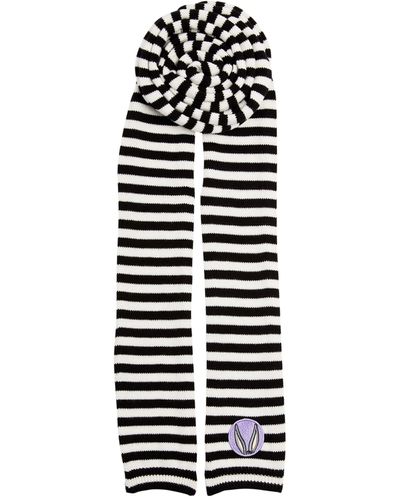 MAX&Co. X Looney Tunes Striped Scarf - White