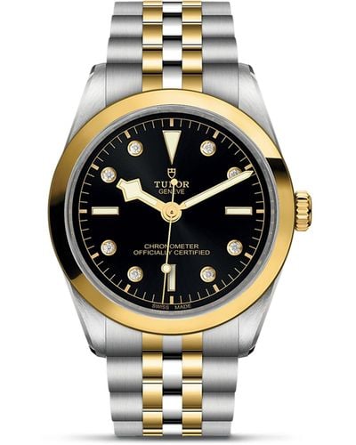 Tudor Black Bay Stainless Steel, Yellow Gold And Diamond Watch 36mm - Metallic