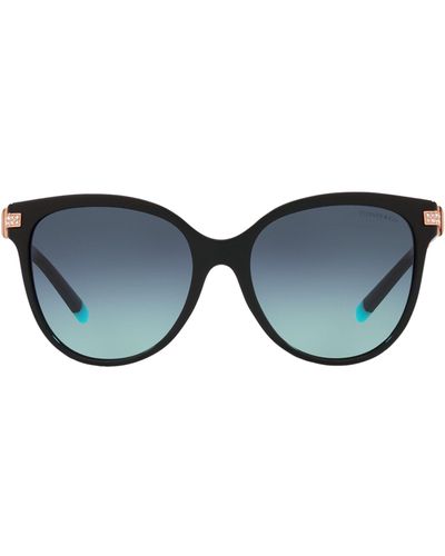 Tiffany & Co. Crystal-embellished Pillow Sunglasses - Blue
