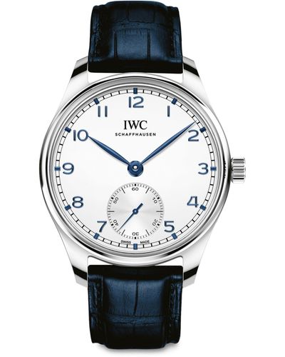 IWC Schaffhausen Stainless Steel Portugieser Automatic Watch 40mm - Metallic