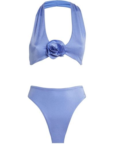 Maygel Coronel Halter-neck Lebrija Bikini - Blue
