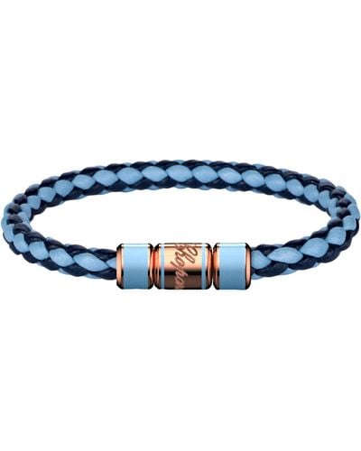 Chopard Leather Signature Racing Bracelet - Blue