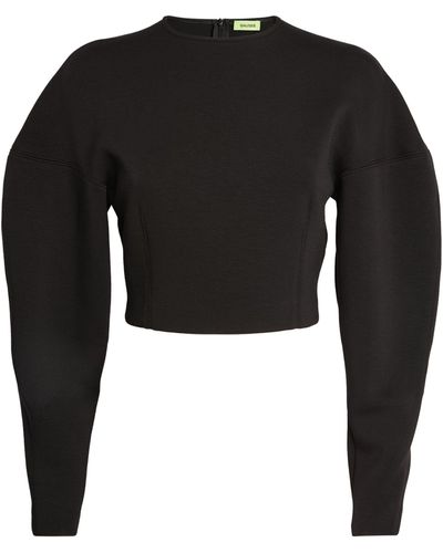 GAUGE81 Crop Mosi Sweatshirt - Black