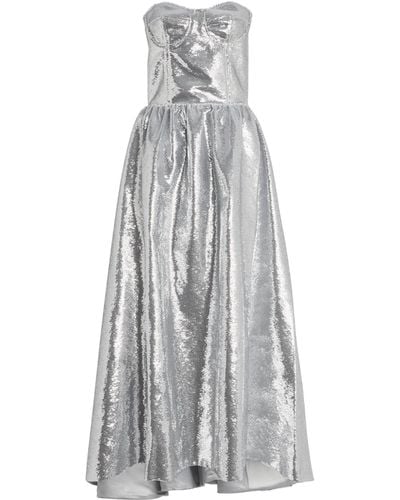 ROKH Sequinned Corset Maxi Dress - Grey