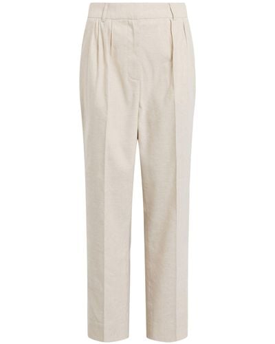 AllSaints Linen-blend Whitney Trousers - White