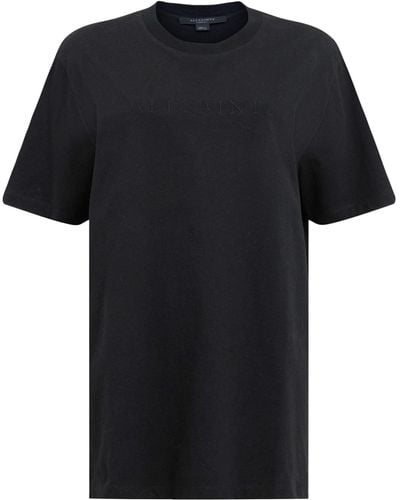 AllSaints Organic Cotton Pippa Boyfriend T-shirt - Black