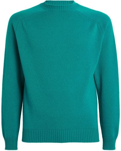 Begg x Co Cashmere Crew-neck Sweater - Green