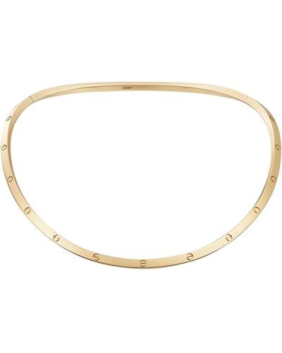 Cartier Rose Gold Love Torque Necklace - Natural