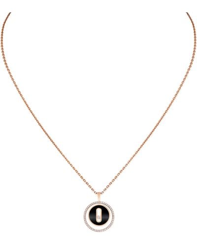 Messika Rose Gold, Diamond And Lapis Lazuli Lucky Move Necklace - Metallic