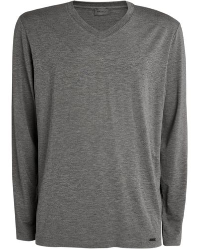 Hanro Casuals V-neck T-shirt - Grey