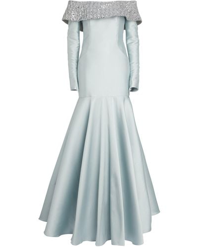 Alexis Mabille Off-the-shoulder Gown - Blue