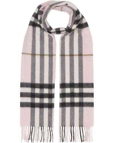 Burberry The Classic Check Cashmere Scarf - Pink