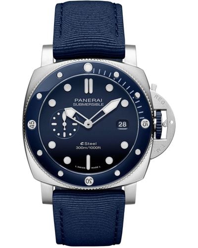Panerai Stainless Steel Submersible Watch 44mm - Blue
