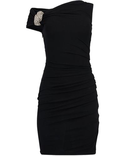 Alexander McQueen Crystal-embellished Mini Dress - Black