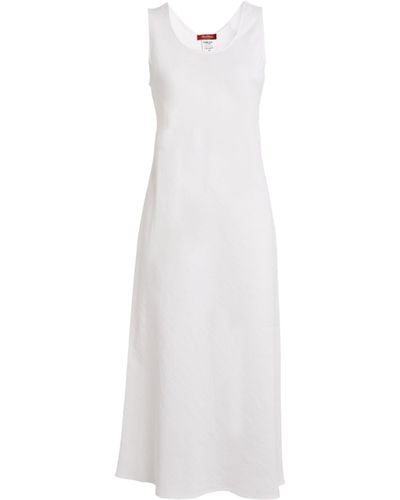 Max Mara Sleeveless Midi Dress - White