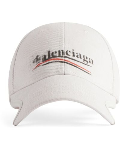 Balenciaga Political Campaign Baseball Cap - White