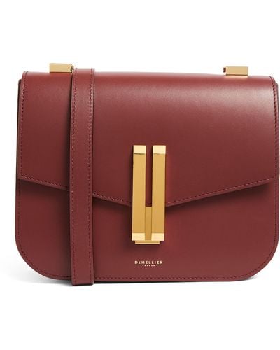 DeMellier London Leather Vancouver Cross-body Bag - Red