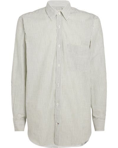 James Purdey & Sons Striped Button-down Shirt - White