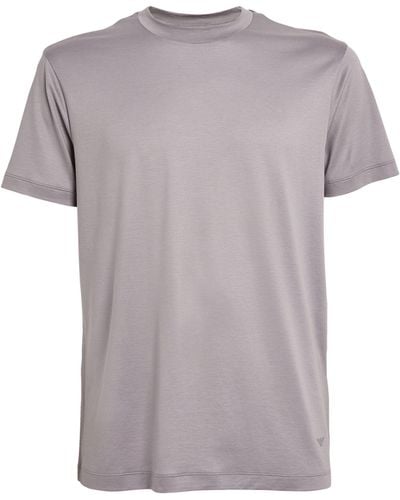 Emporio Armani Cotton Eagle T-shirt - Grey