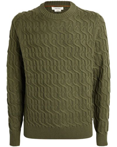 Icebreaker Cable-knit Sweater - Green