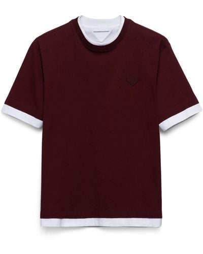 Prada Cotton Layered T-shirt