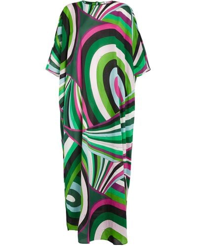 Emilio Pucci Pucci Printed Kaftan - Green