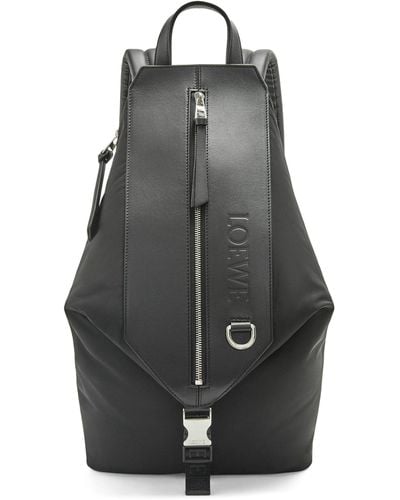 Loewe Small Convertible Backpack - Black