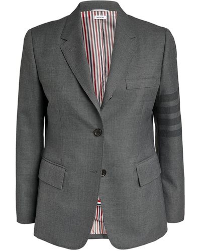 Thom Browne Wool Sport Coat - Gray