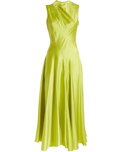 ROKSANDA Silk Alma Midi Dress - Green