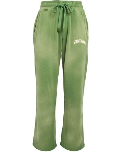 NAHMIAS Collegiate Print Sweatpants - Green