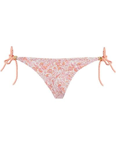 Heidi Klein Reversible Muskmelon Bay Bikini Bottoms - Pink