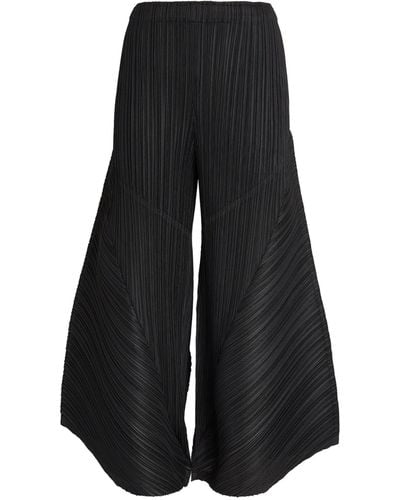 Pleats Please Issey Miyake Thicker Bottoms 2 Flared Pants - Black