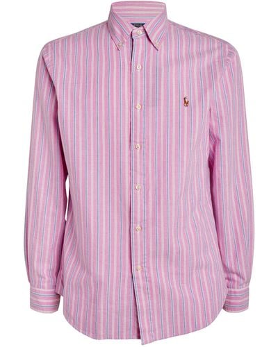 Polo Ralph Lauren Cotton Striped Shirt - Purple