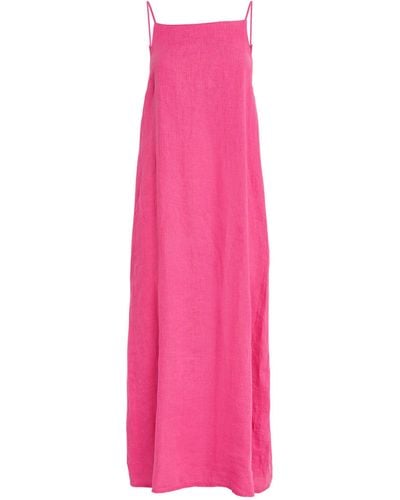 Desmond & Dempsey Linen Nightgown - Pink