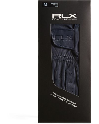 RLX Ralph Lauren Leather Golf Glove - Black