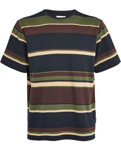 Oliver Spencer Organic Cotton Striped T-shirt - Black