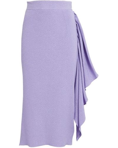 Edeline Lee Delphine Midi Skirt - Purple