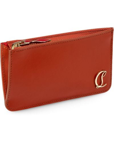 Christian Louboutin Loubi54 Leather Card Holder - Red