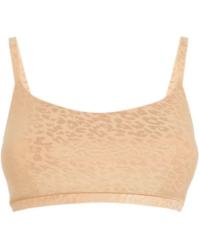 Chantelle Printed Softstretch Padded Bralette - Natural