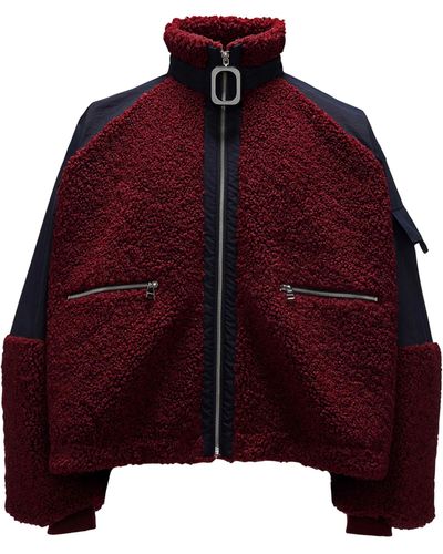 JW Anderson Oversized Bomber Jacket - Red