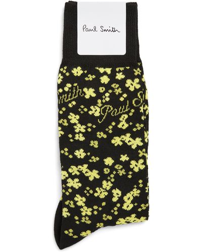 Paul Smith Floral Socks - Green