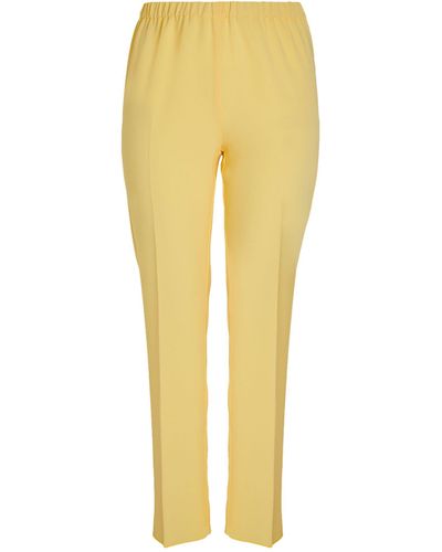 Marina Rinaldi Elasticated-waist Trousers - Yellow