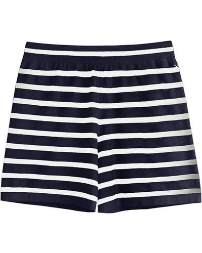 Chinti & Parker Cotton-linen Breton Shorts - Blue