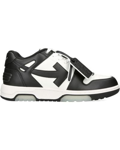 Off-White c/o Virgil Abloh Leather Out Of Office Sneakers - Grey