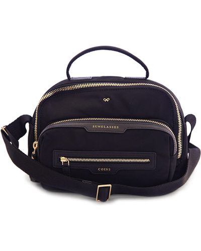 Anya Hindmarch Multi-pocket Nylon Cross-body Bag - Black