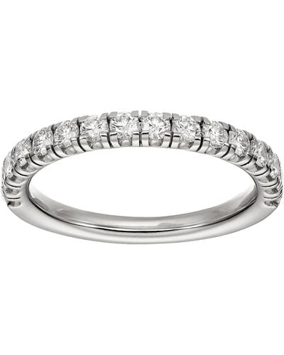 Cartier Platinum And Diamond Étincelle De Wedding Band - Metallic
